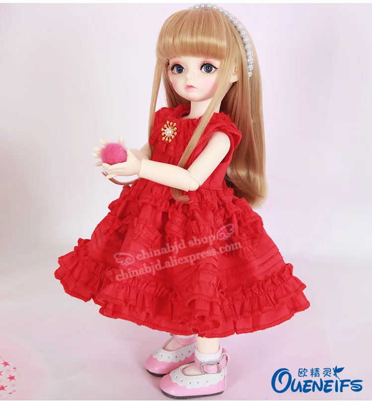 BJD одежда 1/6 плиссированная юбка кукольный костюм элегантность и красота платье для Luts Hanael YF6-175 аксессуары для кукол