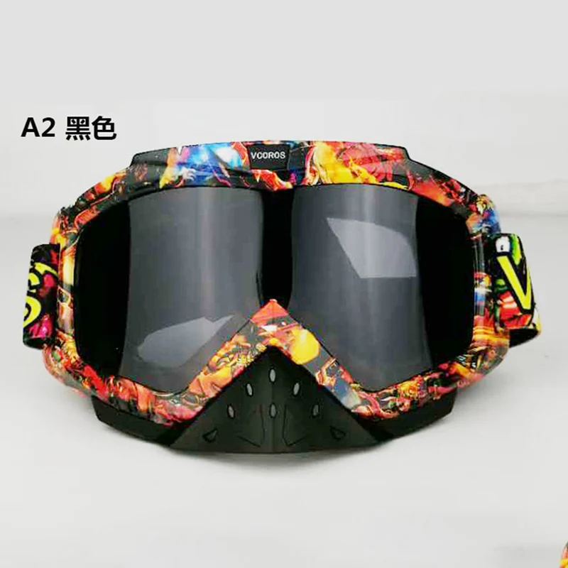 Vcoros Gafas moto rcycle очки шлем очки мото шлемы очки маска для мотокросса лыжные ветрозащитные очки - Цвет: 18