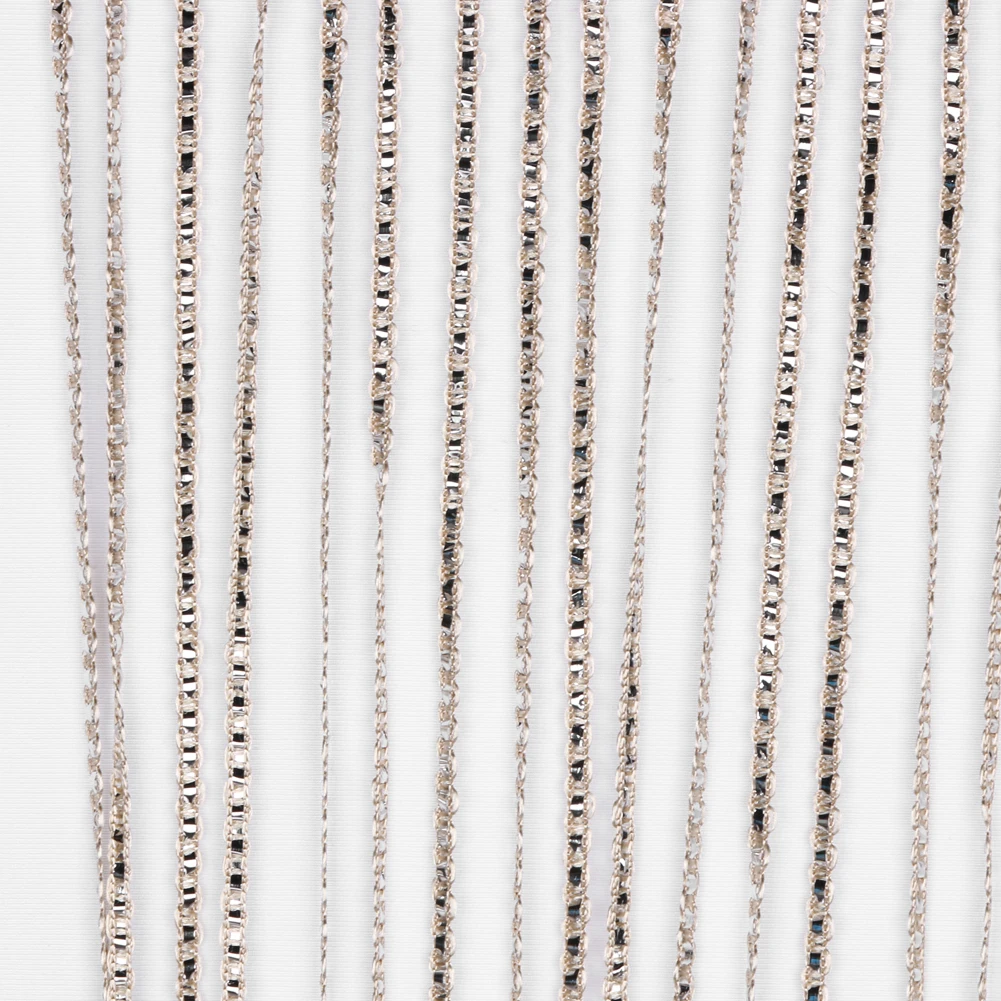 2 м x 1 серебристая кожаная строка из искусственной пряжи полоса для занавесок