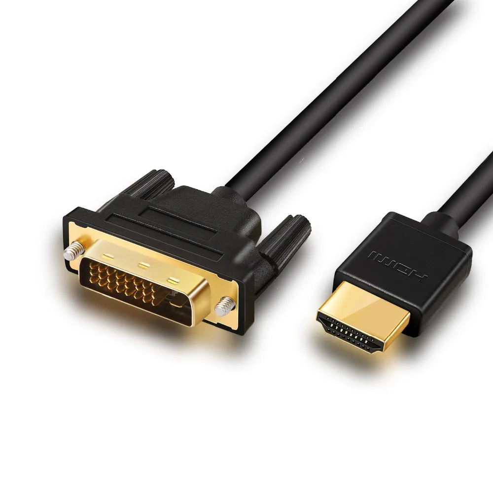 HDMI дви кабель 24+ 1 контактный адаптер Позолоченные кабели 1080 P 3D для HDTV dvd-проектор 1 м 2 м 3 м 5 м DVI кабель