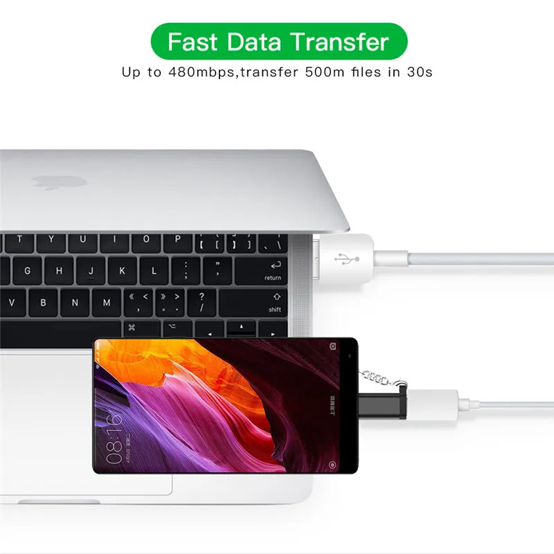 Переходник с USB Type C на Micro (мама) (папа) конвертер OTG кабель для Samsung Xiaomi Huawei Letv