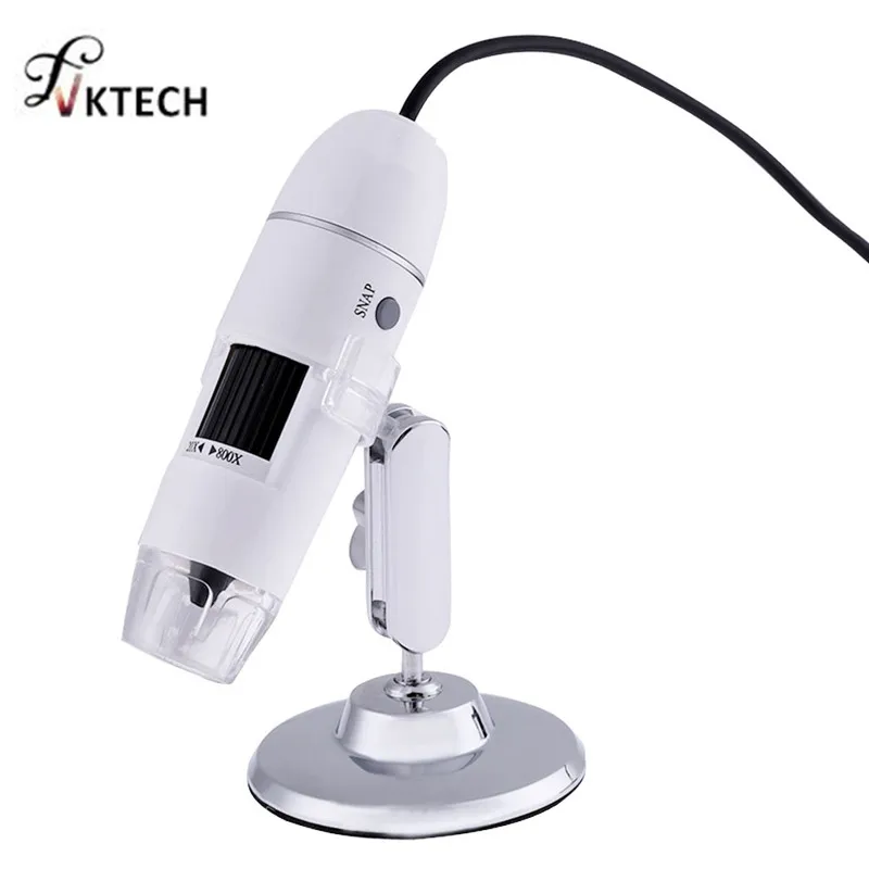 USB Digital Microscope 800X 1000X 8 LED 2MP Endoscope Microscopio Magnifier Camera with Stand | Инструменты