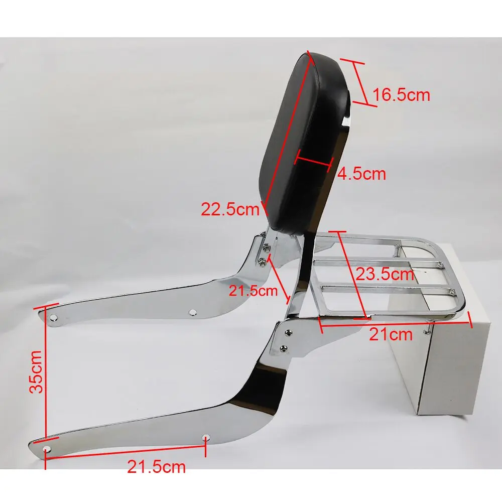 Motorcycle Rear Passenger Backrest Sissy Bar w/ Luggage Rack For SUZUKI Boulevard C50 2005-2011 M50 2005 2006 2007 2008 |