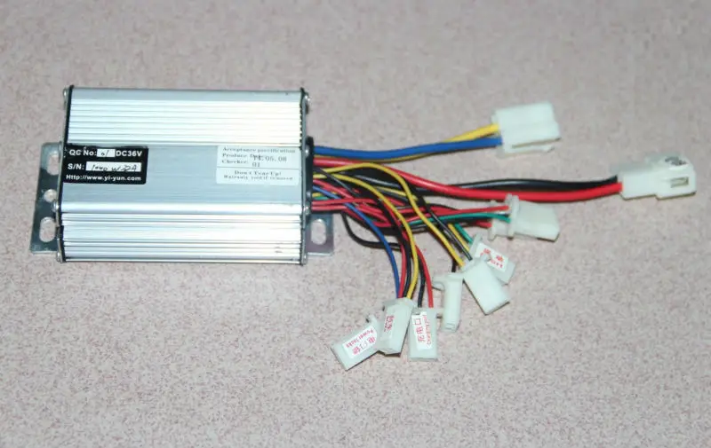 Электрический скутер 36В 1000 Вт Матовый контроллер + дроссельная заслонка