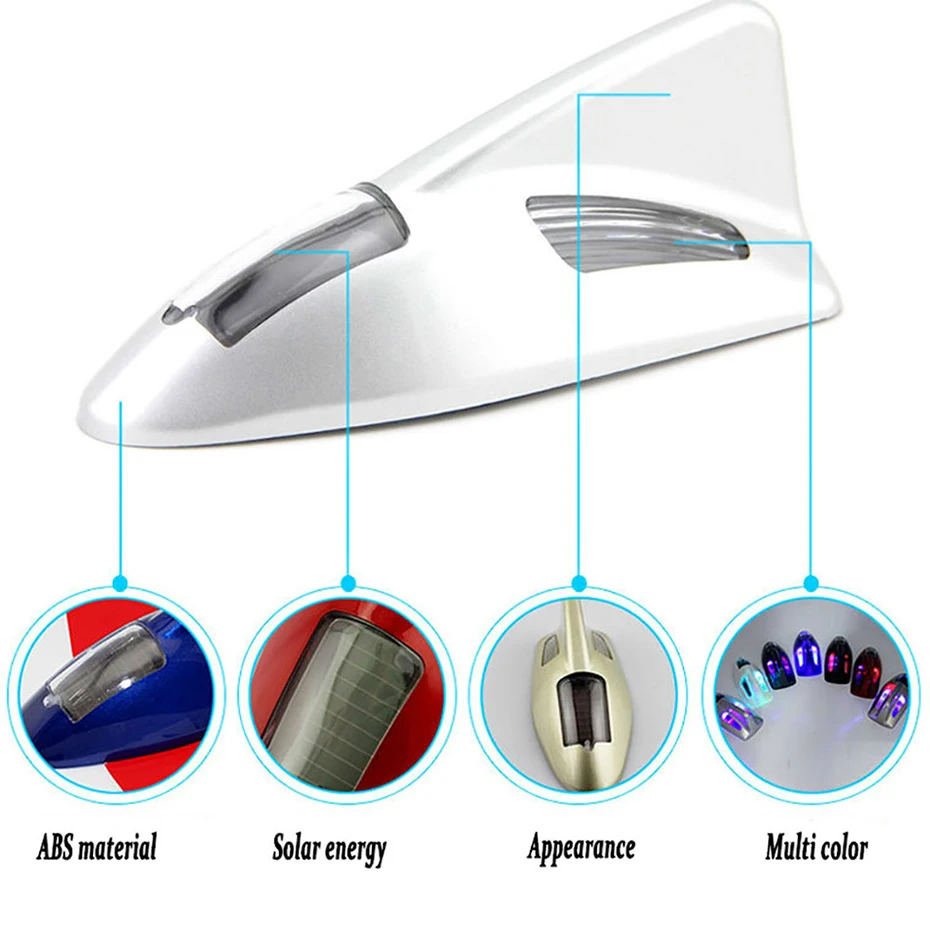 1 шт в виде акульего плавника для солнечный инвертор анти столкновения задний