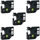 5 шт., водонепроницаемые ламинированные этикетки, черные на белом цвете