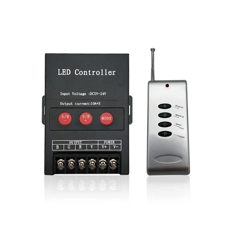 4 клавиши LED RGB контроллер DC 5V 24V RF пульт дистанционного управления 30A беспроводной