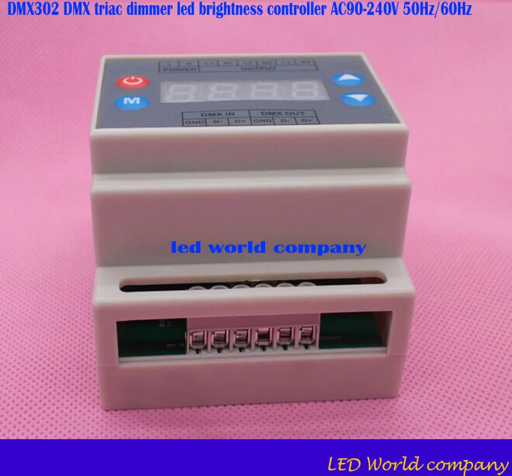 Бесплатная доставка DMX302 DMX triac диммер СВЕТОДИОДНЫЙ регулятор яркости AC90 240V
