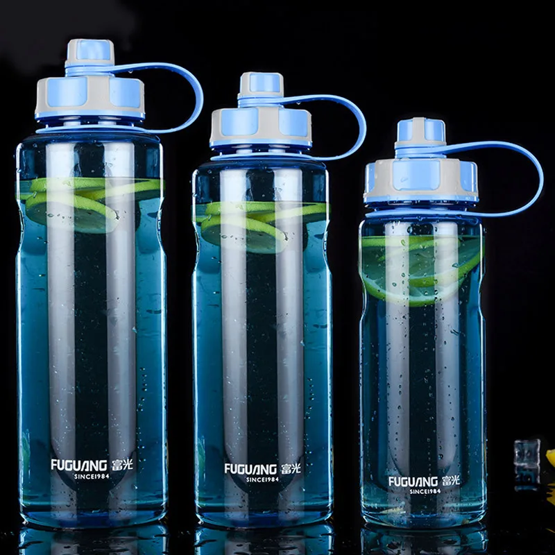 BPA бесплатные бутылки для воды на открытом воздухе 1000 мл 1.5л 2л большая емкость пластиковая Спортивная бутылка с заваркой чая фитнес Герметичная Бутылка