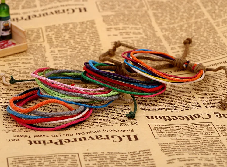 Трендовые подростковые волчьи браслеты Трискеле пеньковый регулируемый размер