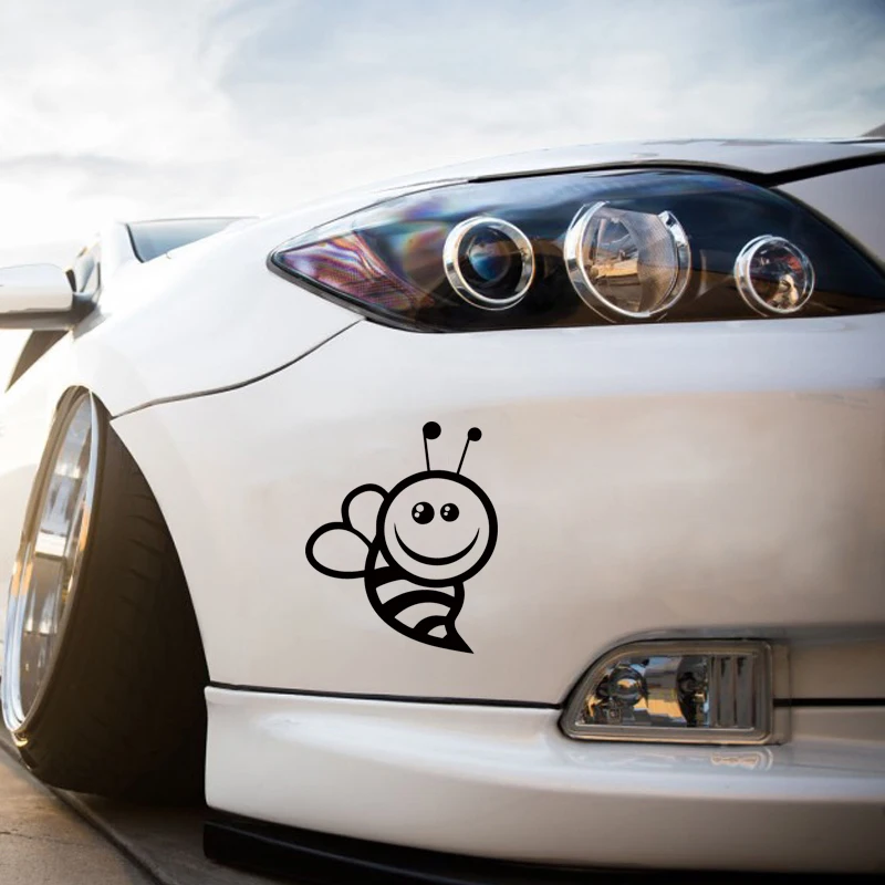 Крутая графика милый Шмель Виниловая наклейка животное пчела автомобиль