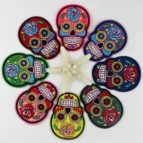 Винтажная вышитая ткань сделай сам термоклейкая нашивка пришивная аппликация с