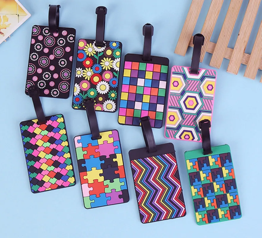 Новая бирка для багажа многоцветная головоломка силикагель чемодан ID адрес