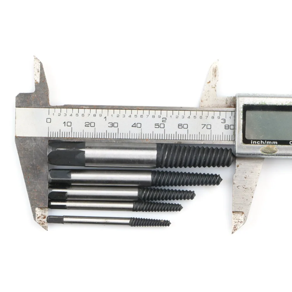 Набор инструментов для извлечения сломанных болтов 4-18 мм 4/4 5/6 5/7 5/11 5 шт. |