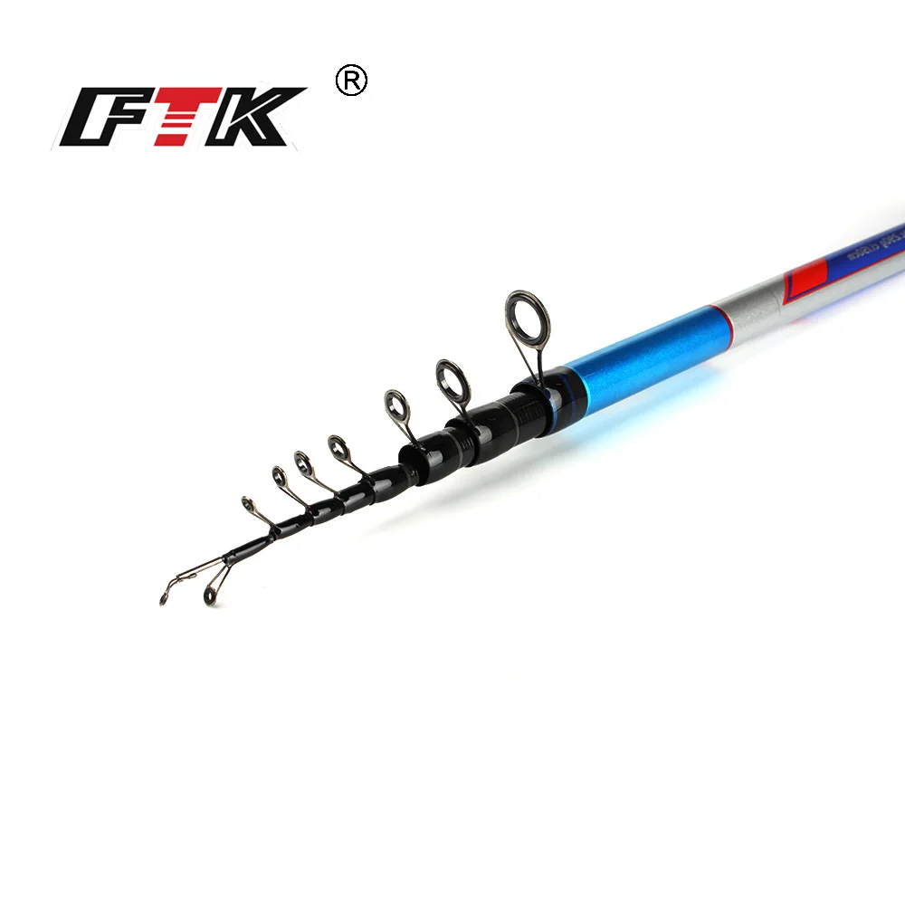 ФТК 24 т углерода 4-6 Стандартный сек C.W5-20G Топ diameter1.2mm рок De pêche стержень Материал