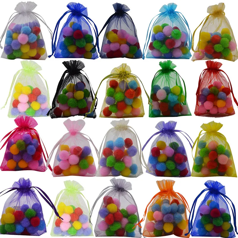 20 шт. 7x9 9x12 11x16 13x18 см сумки из органзы для упаковки ювелирных изделий сумки для украшения свадебной вечеринки Сумки для подарков