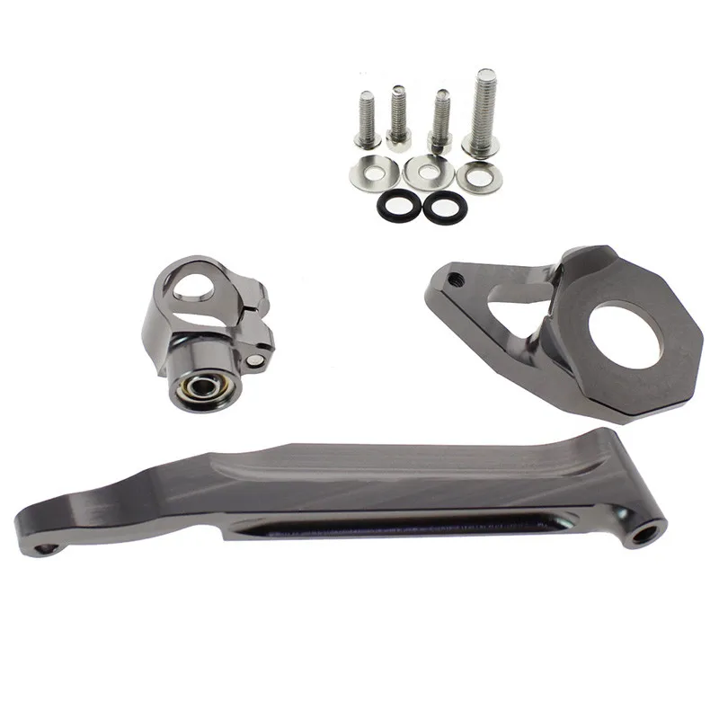 Gray-Bracket Для Honda CBR600RR CBR 600 RR CBR 600RR 2005-2006 мотоциклетный рулевой демпфер Стабилизатор Линейный Обратный контроль безопасности+ кронштейн - Цвет: Gray-Bracket