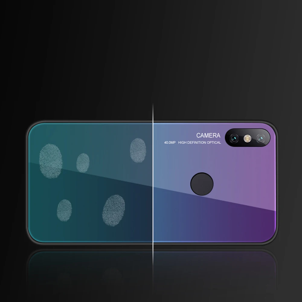 Case for Xiaomi Redmi 6 Pro Gradient Tempered Glass note7 note6 Note5 5a Plus S2 6a Cover fudna coque |