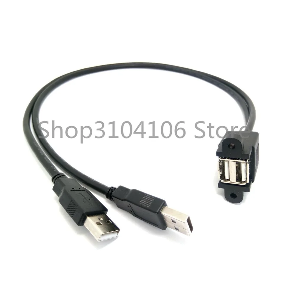 Фото Сиамский Удлинительный кабель с двумя портами USB2.0 0 25-1 м отверстиями для винтов Сиамский Удлинительный кабель с двумя портами USB2.0 0 25-1 м отверстиями для винтов
