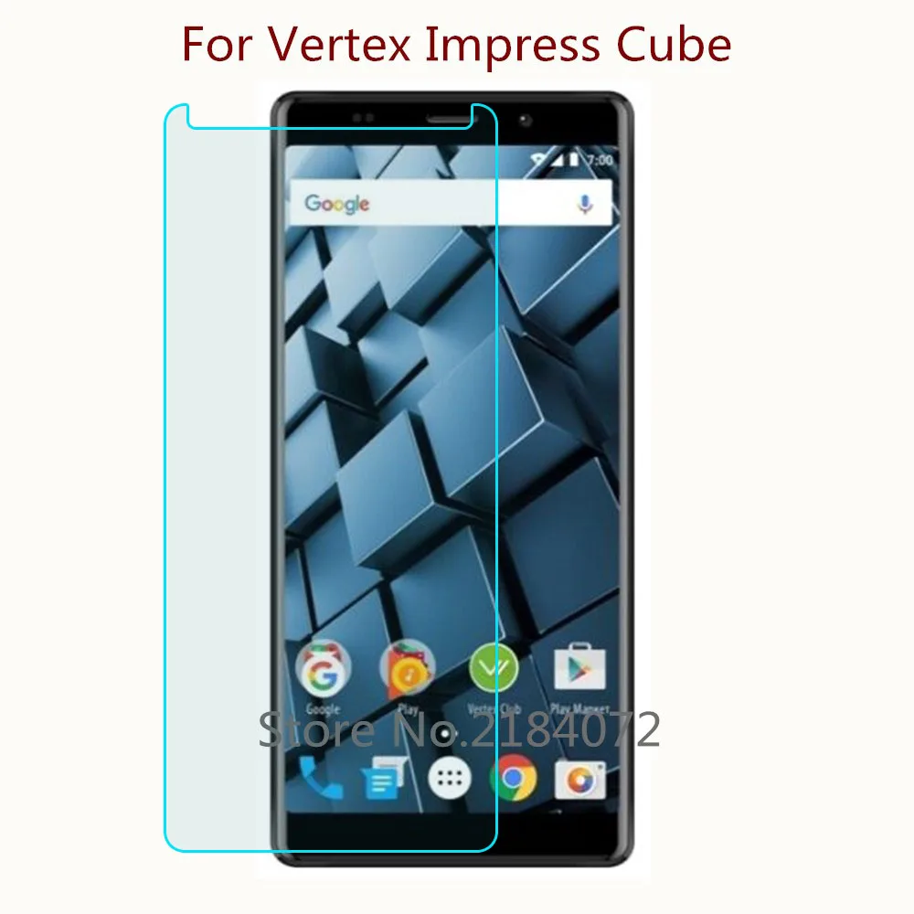 Защитное стекло 9H 2.5D для Vertex Impress Cube закаленное Защитная пленка