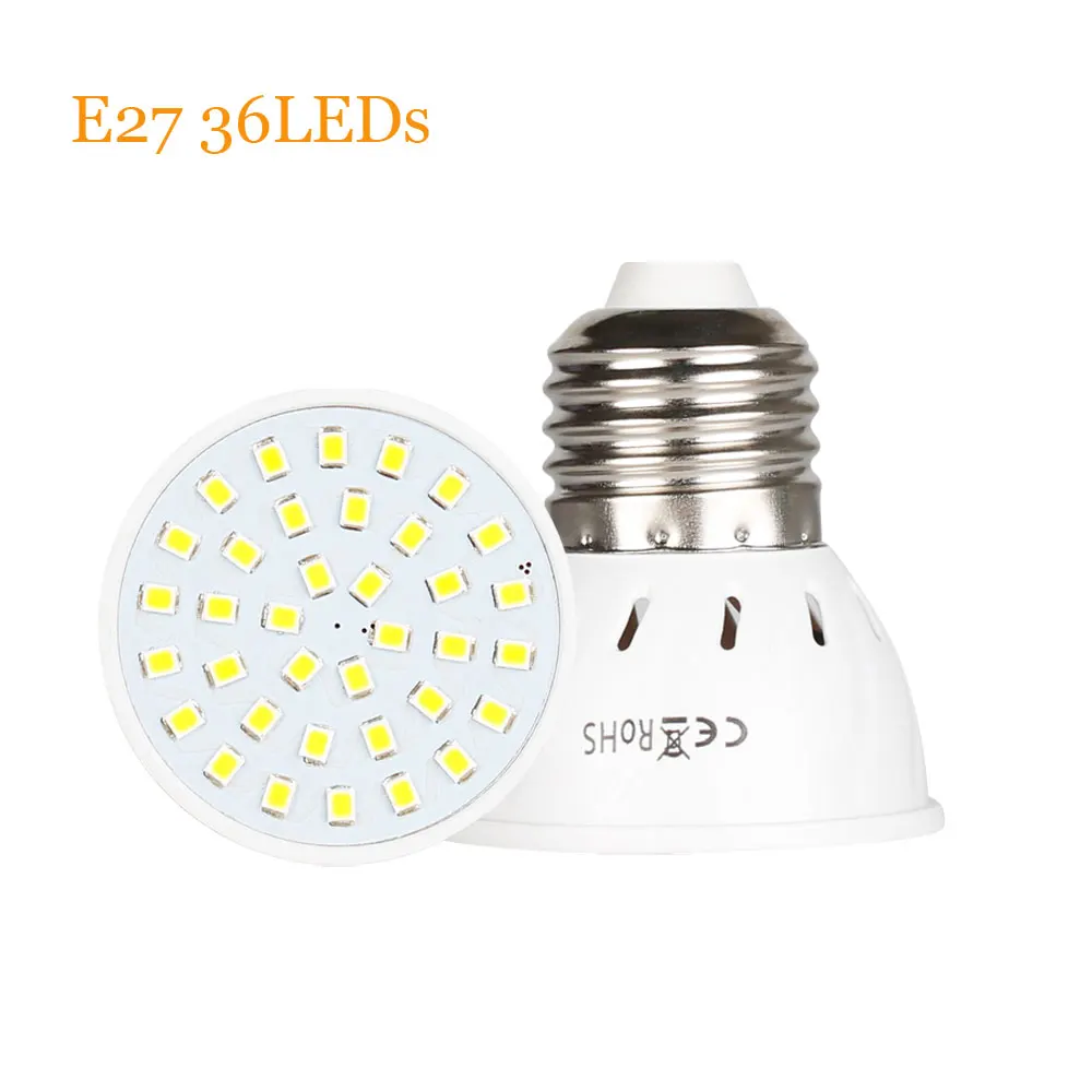 Светодиодный точечный светильник GU10 E27 MR16 светодиодный ЛАМПА 4 Вт 6 Вт 8 Вт 2835SMD AC/DC 12V 24V 36 светодиодный s 54 светодиодный s 72 светодиодный s светодиодный лампы светильник ing Lampara точечный светильник