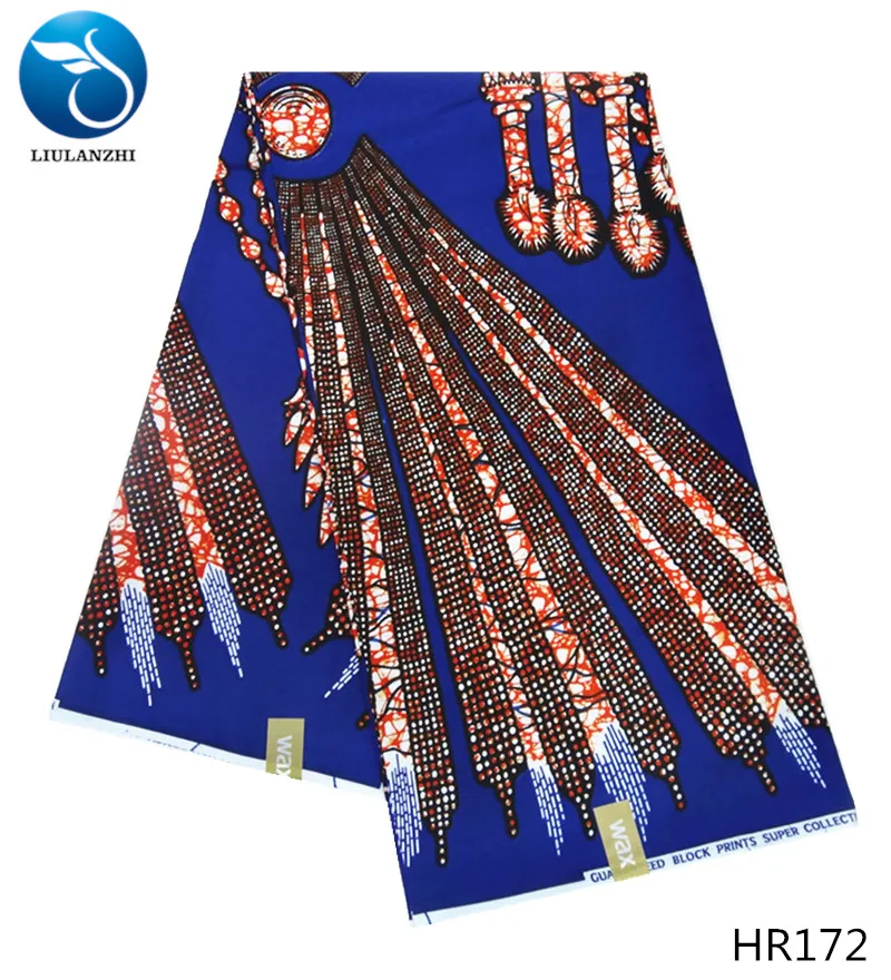 LIULANZHI африканская ткань с восковым принтом из хлопка, реального высокого качества, 6 ярдов для вечерних платьев HR165-181.