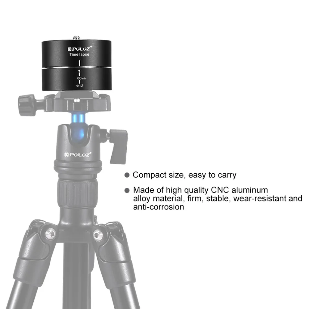 New Camera Time lapse 360 Panoramic Panning Rotation 60/120 Minutes For Gopro/iphone Stabilizer Tripod Head Adapter Timelapse |