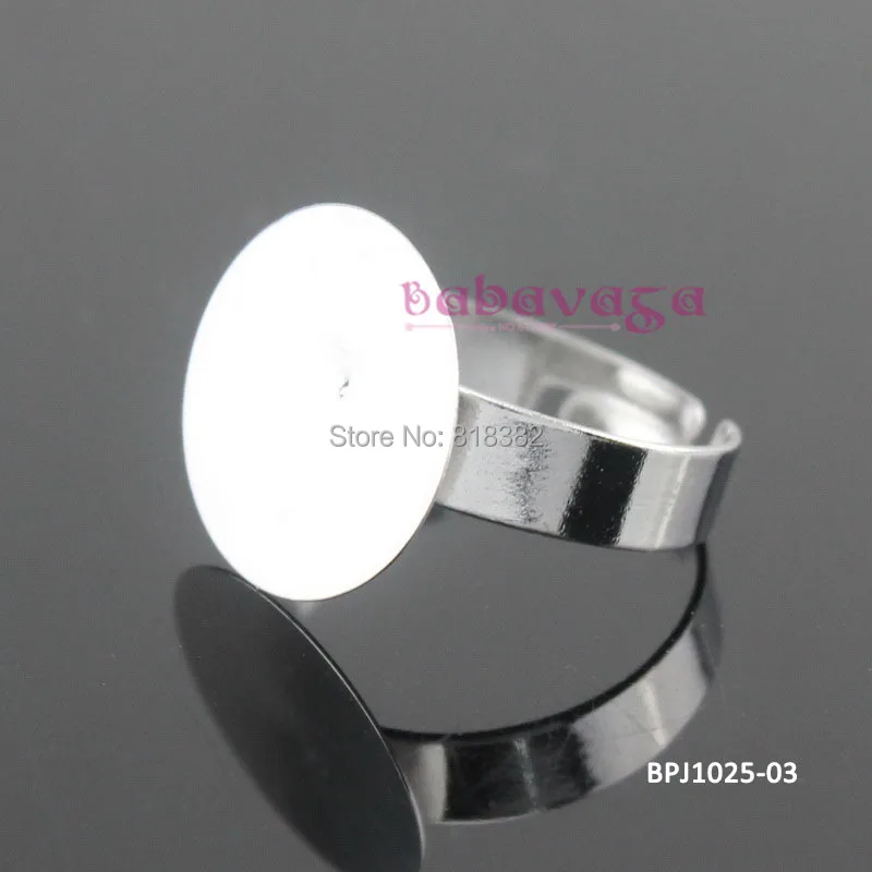 100 шт. регулируемое кольцо настройки круглый плоский коврик База Бланки клея на 15