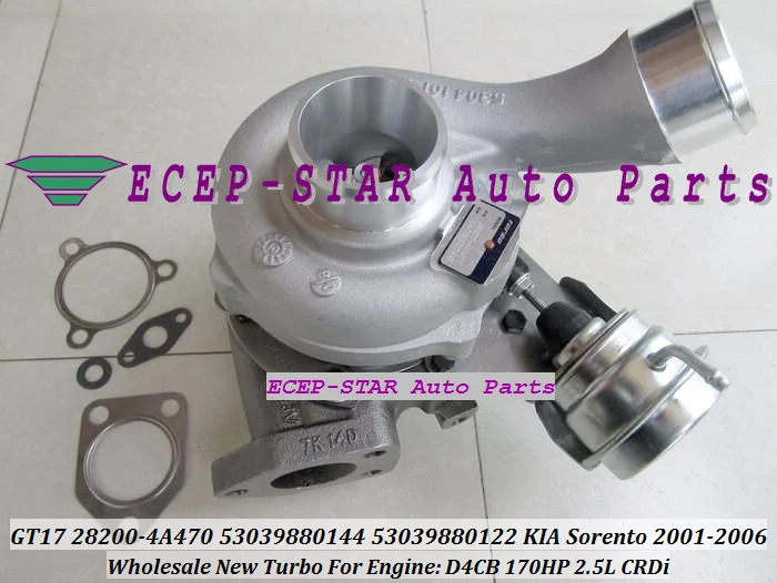 Турбокомпрессор BV43 28200 4A470 53039880144 53039880122 для KIA Sorento 2.5L CRDi 2001 06 Hyundai D4CB Евро 4