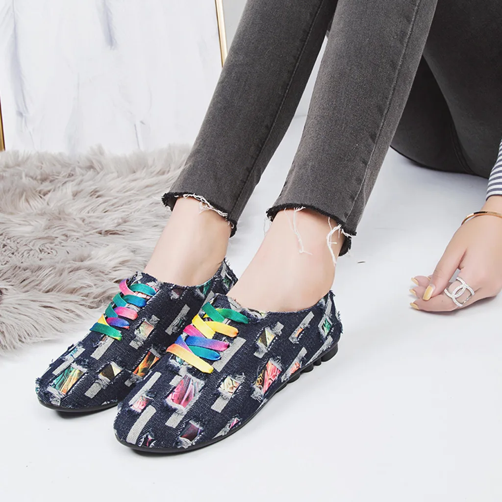 SAGACE/Женская удобная обувь смешанных цветов на плоской подошве повседневная