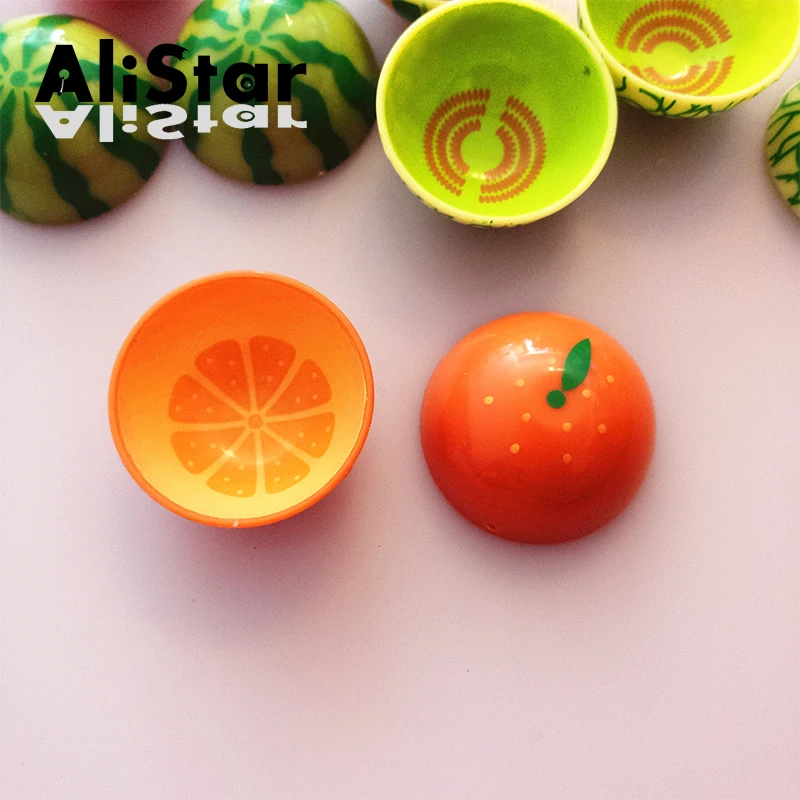 20 шт./лот Симпатичные Мини чаши арбуз оранжевая форма Круглые Пластиковые