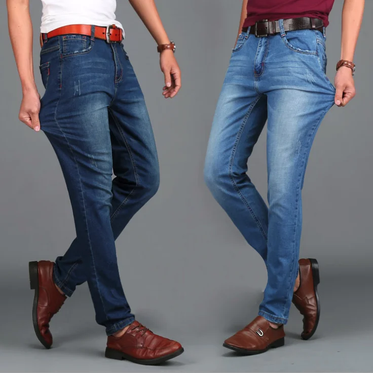 

2019 Designer Jeans Men Jeans Famous Brand baggy jeans HIGHT QUALITY stretch blue jeans for men masculina tamanho 48 plus size