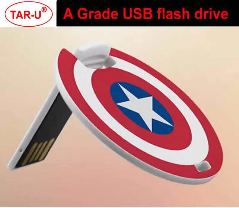 Бесплатная доставка DHL: 64 Гб круглая кредитная карта usb флэш накопитель с
