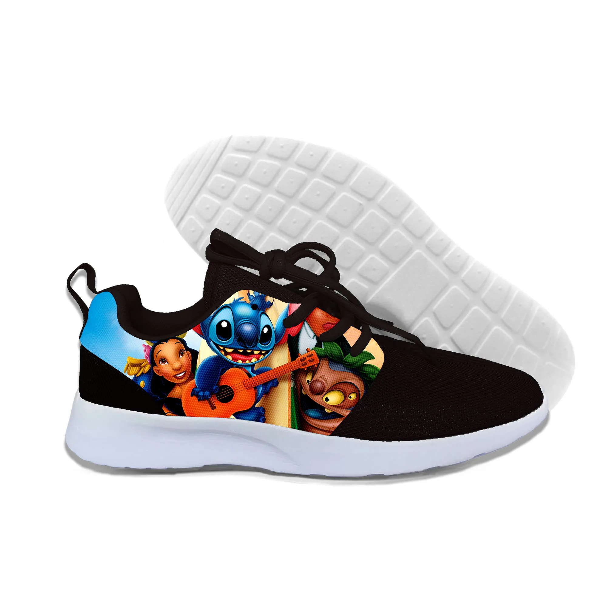 2019 hot fashion lilo and stitch 3D casual shoes for men/women high quality Harajuku printing Sneakers | Обувь