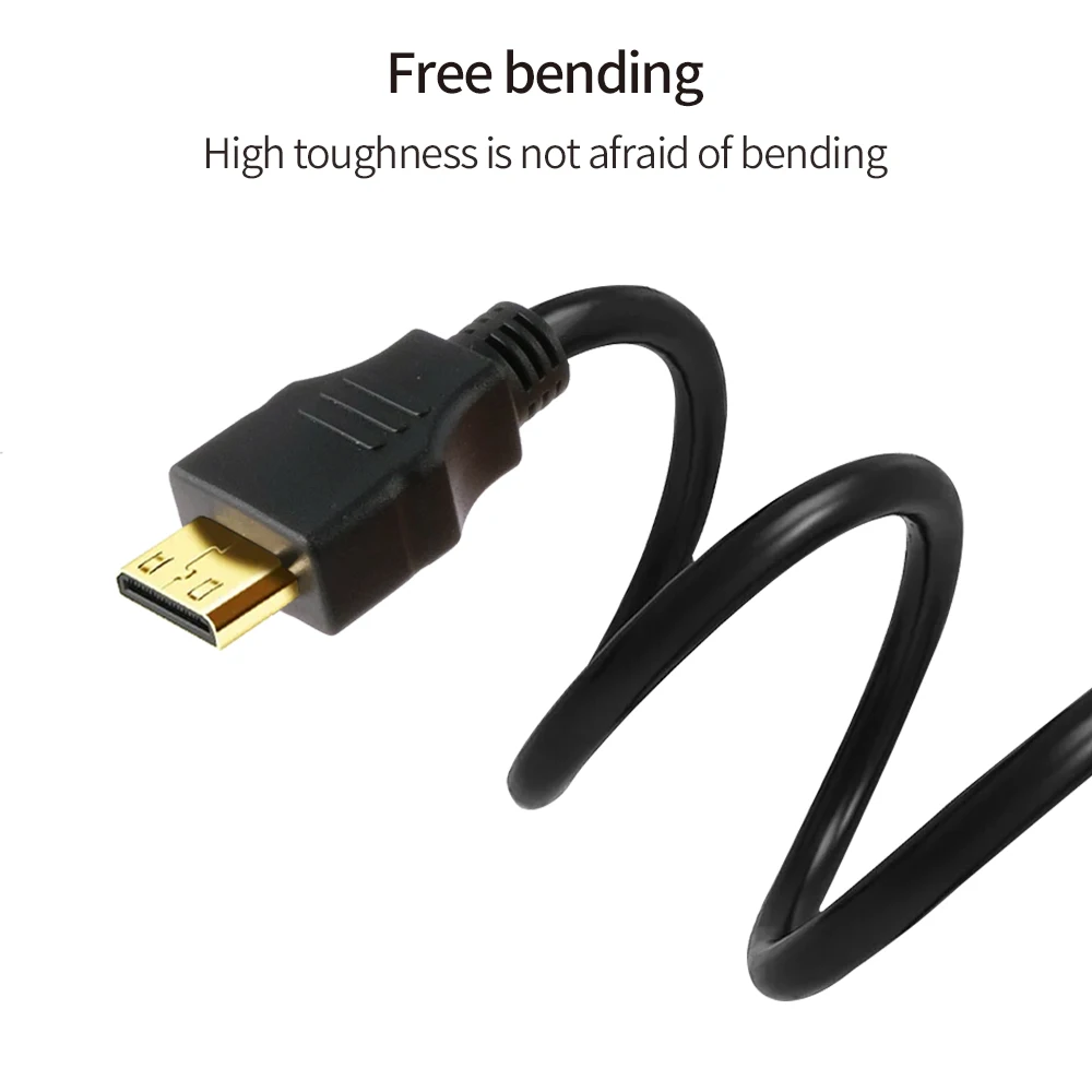 FEELWORLD 1 м Высокоскоростной HDMI к Mini hdmi кабель и к Micro hdmi кабель штекер папа-папа кабель 1,4 Версия высокая прочность