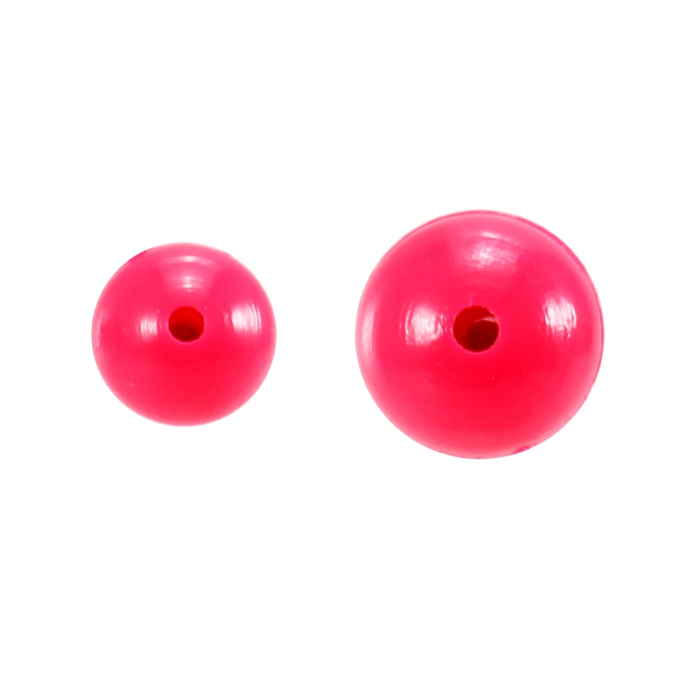 100 шт. рыболовные такелажные Пластиковые Бусины круглые цветные бусины разные