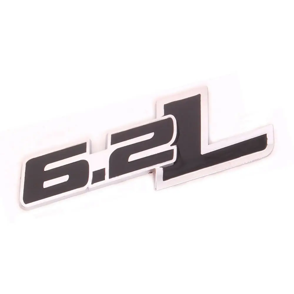 Черный 6 2 л алюминиевая клейкая наклейка автомобильная эмблема автомобильные