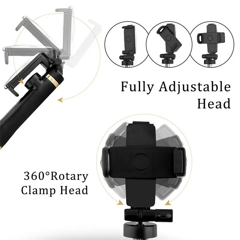 Раздвижной Штатив для селфи с зеркалом и Bluetooth складной штатив из алюминиевого