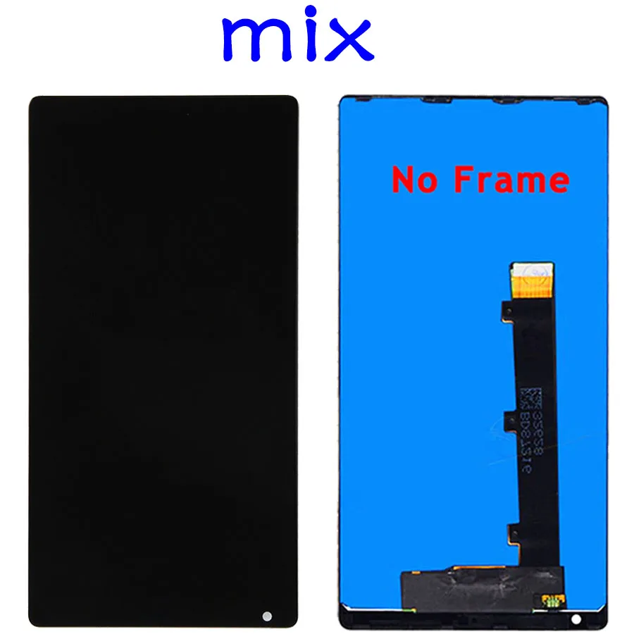 Black No Frame Протестирован для Xiaomi mi x lcd дисплей кодирующий преобразователь сенсорного экрана в сборе с рамкой для Xiaomi mi X lcd запасные части - Цвет: Black No Frame