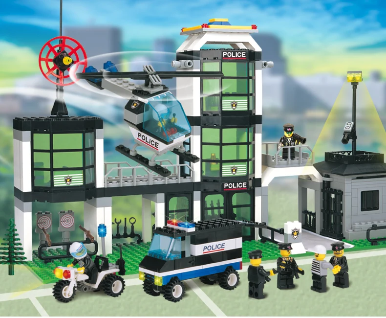 Набор строительных блоков совместимый с 3D строительными кирпичными Развивающие