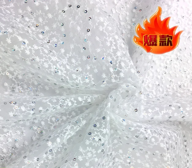 Флэш-сеть ткань с вышивкой кружевная сетчатая для свадебного платья сделай сам