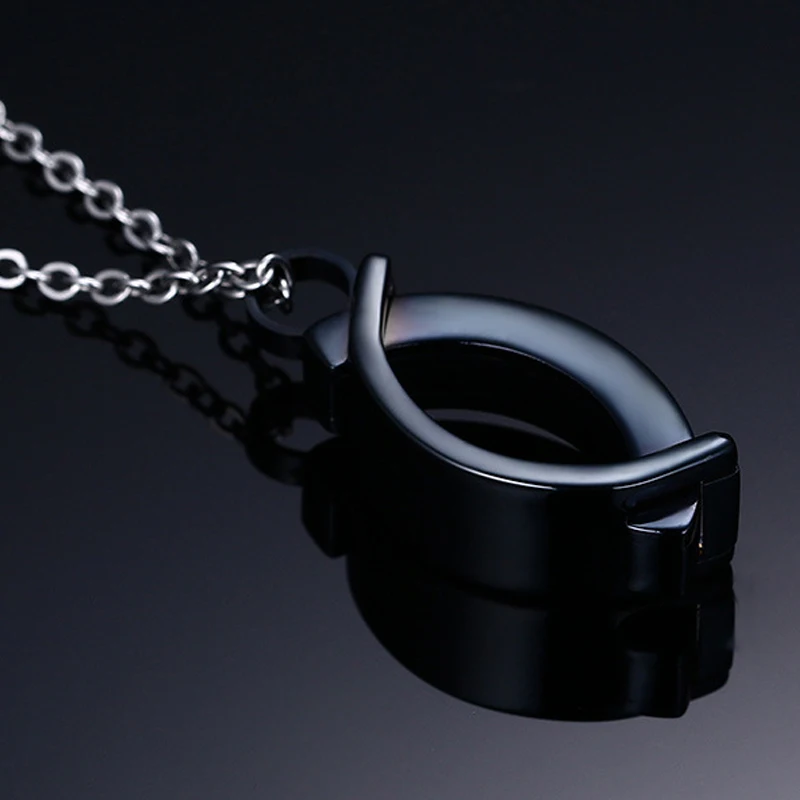 ЛГБТ-геев из нержавеющей стали чисто черные подвески Радужное ожерелье геев ЛГБТ