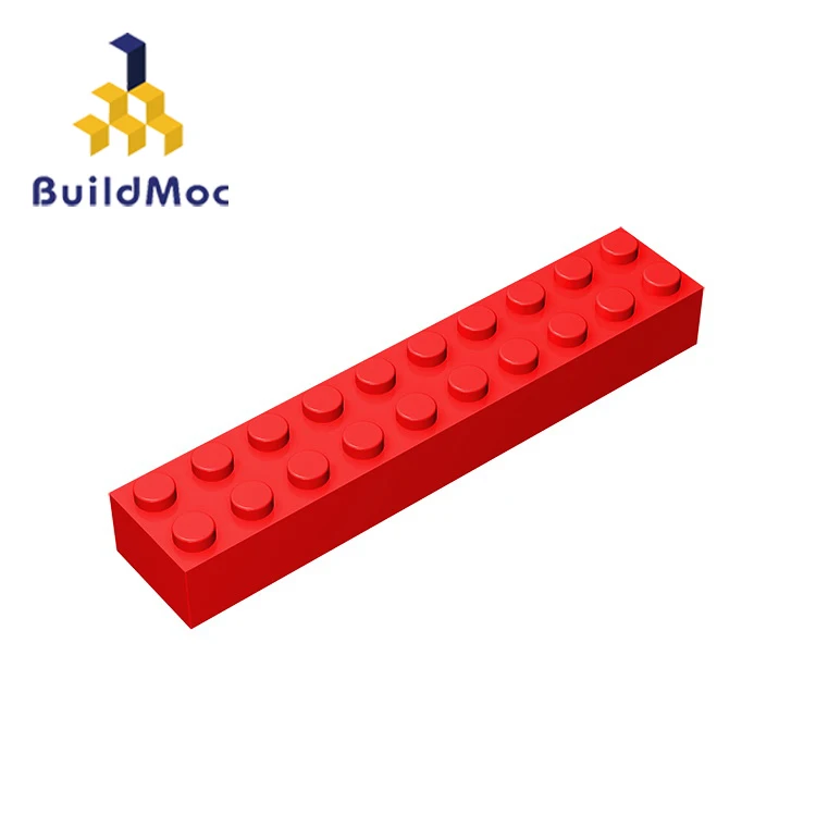 BuildMOC 92538 3006 Кирпич 2x10 для строительных блоков Запчасти DIY логотип образовательных