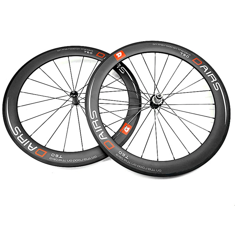 DAIRS 60 мм Трубчатые 23 R36 прямой углерод тяги дорожные колеса 700c 18 21 Углеродные
