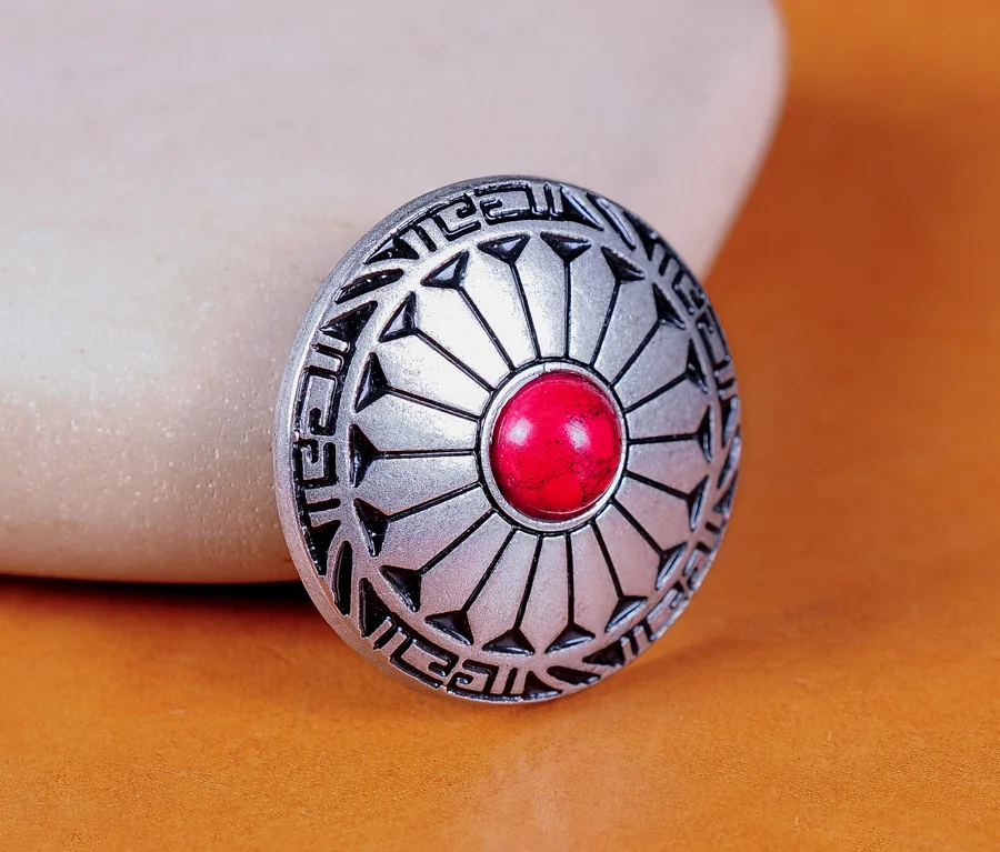 10X Племенной цветочный узор бирюзовый кожаный ремесло сиденья серебряный