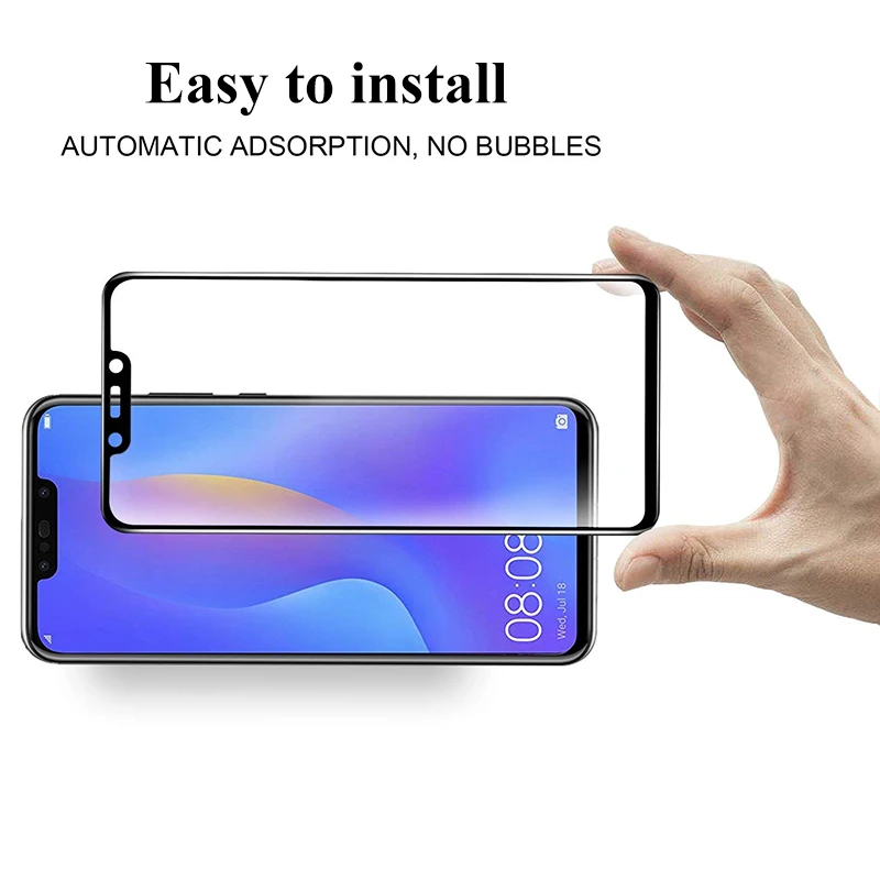 Новинка 9D Защитная стеклянная пленка для Huawei Nova 3 3i 3e полное покрытие защита