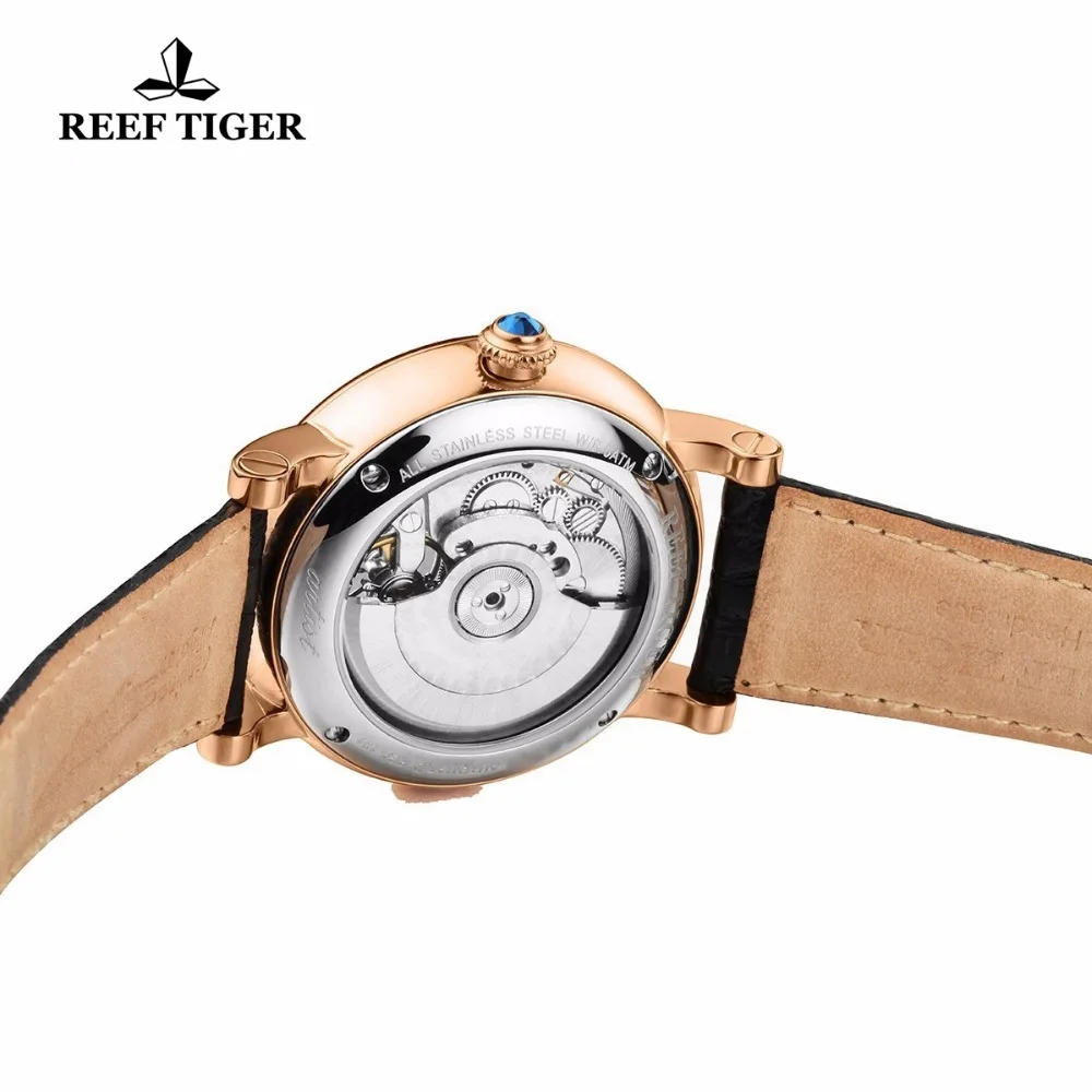 Tiger Reef/RT роскошные часы для мужчин розовое золото турбийон автоматический