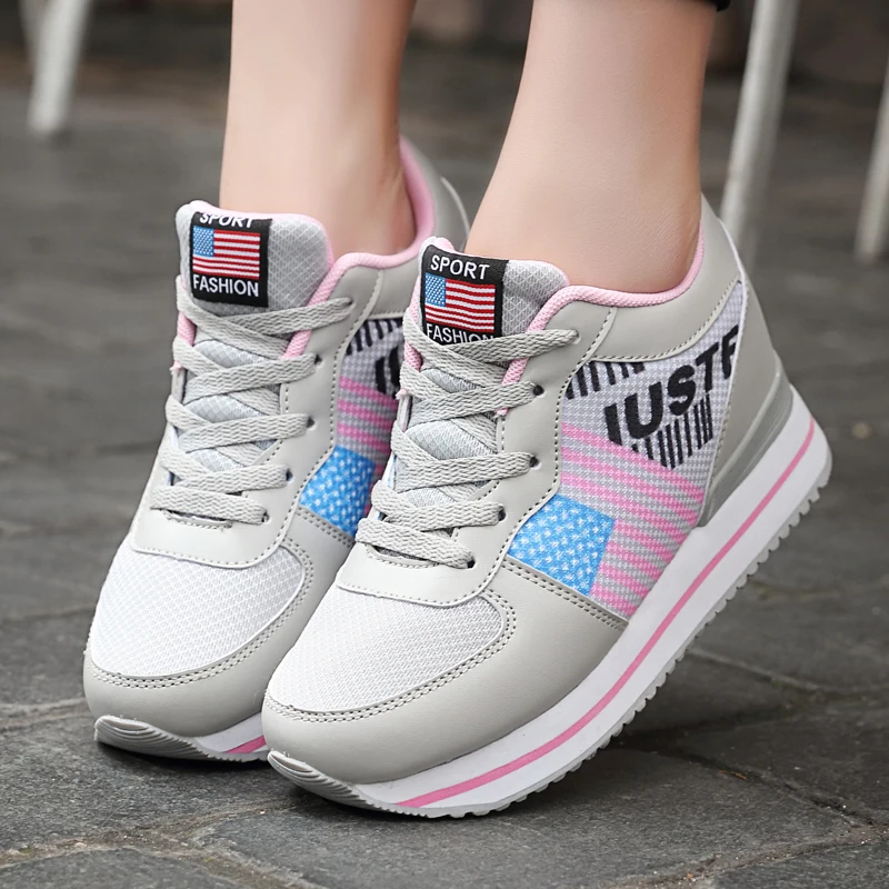 Женские туфли на платформе толстая подошва одна обувь без видимости танкетке 8-10