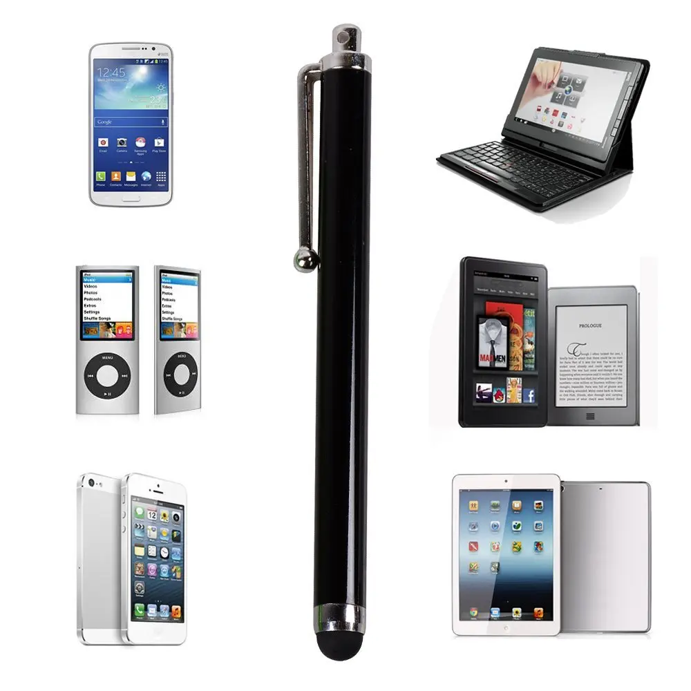 20 шт./упак. Универсальный Colorful Stylus Ручка Длинная Экрана Касания для iPad iPhone Samsung Tablet