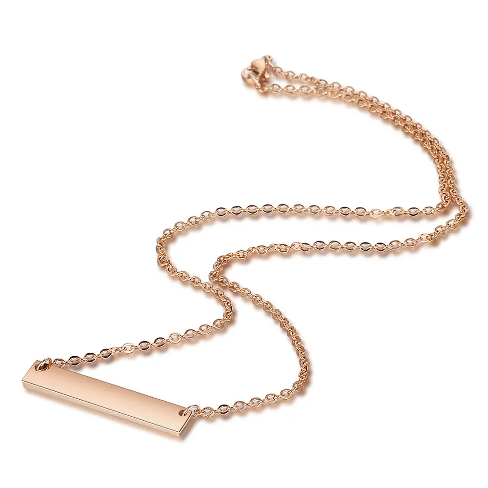 5 шт./лот нержавеющая сталь пустые ожерелья оптовая продажа зеркальная полировка